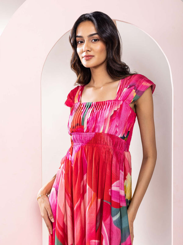 Caspia Printed Maxi Dress