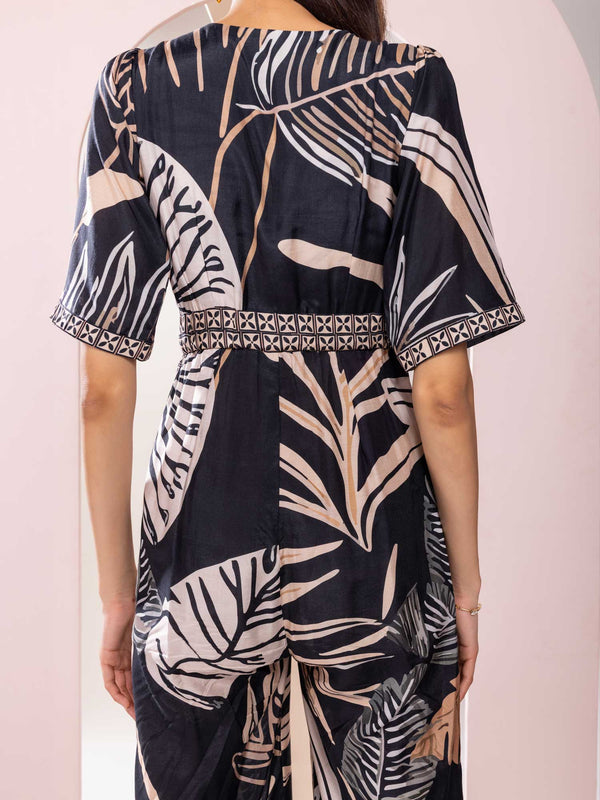 Noir Printed Jumpsuit