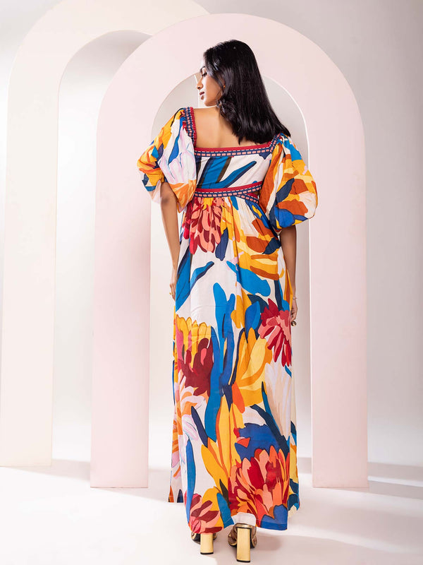 Rosylyn Printed One Shoulder Dress