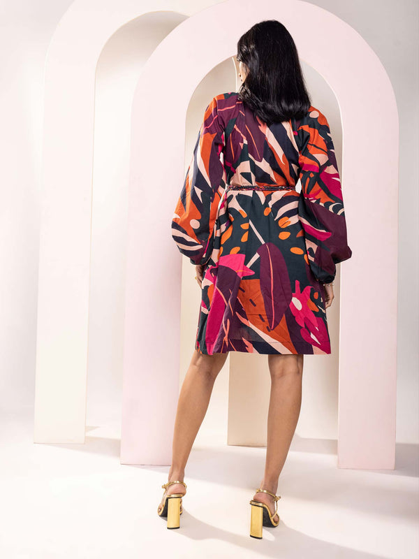 Zara Printed Mini Dress