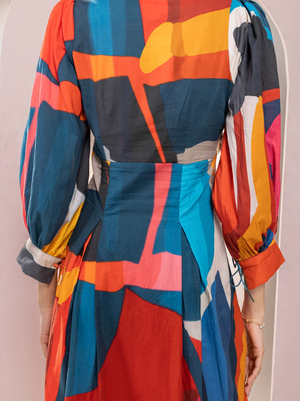 Scarlet Printed Midi Dress