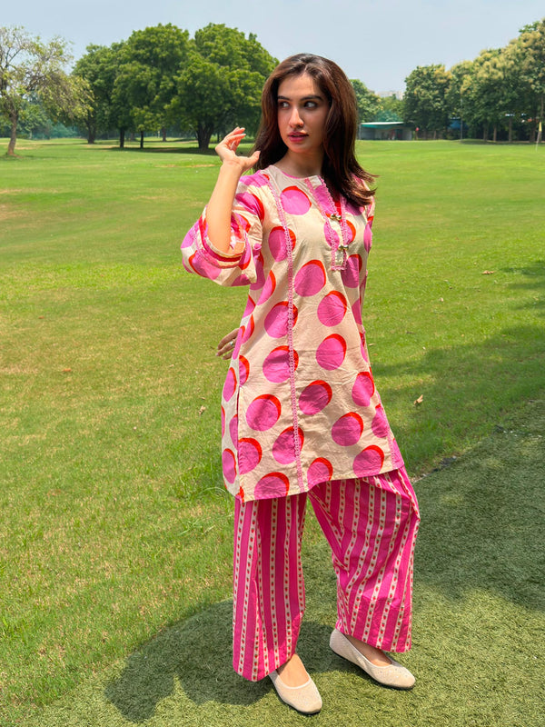 Strawberry Printed Kurta Set (Set of 2)