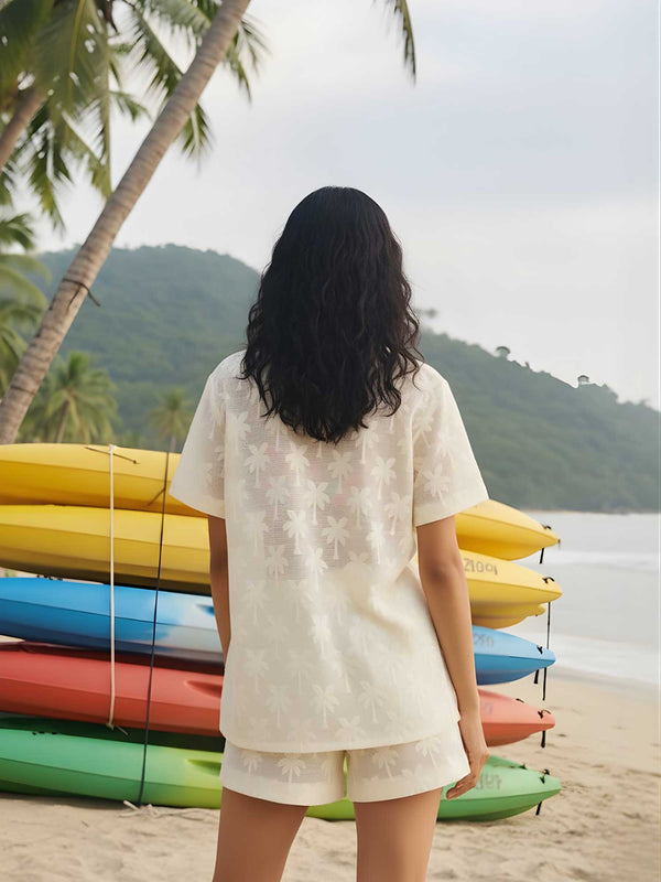 Palm Crochet Co-ord Set (Set of 2)