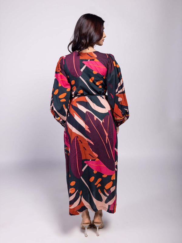 Zara Printed Midi Dress