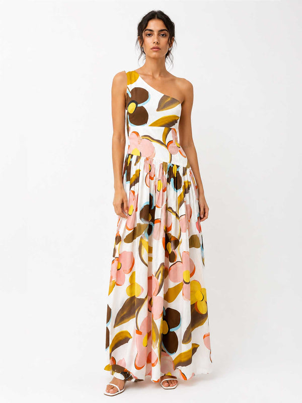 Bloom One Shoulder Maxi Dress
