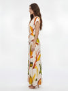 Ivy Printed Pleated Maxi Dress