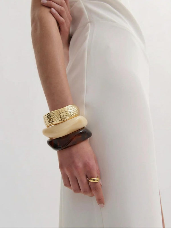 The Milky Bangle Stack (Set of 3)