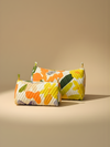 Savannah printed cotton quilted pouch