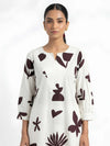 Shadow Printed Kurta Set(Set of 2)
