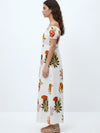 Serene Printed Off - Shoulder Dress