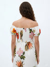 Serene Printed Off - Shoulder Dress