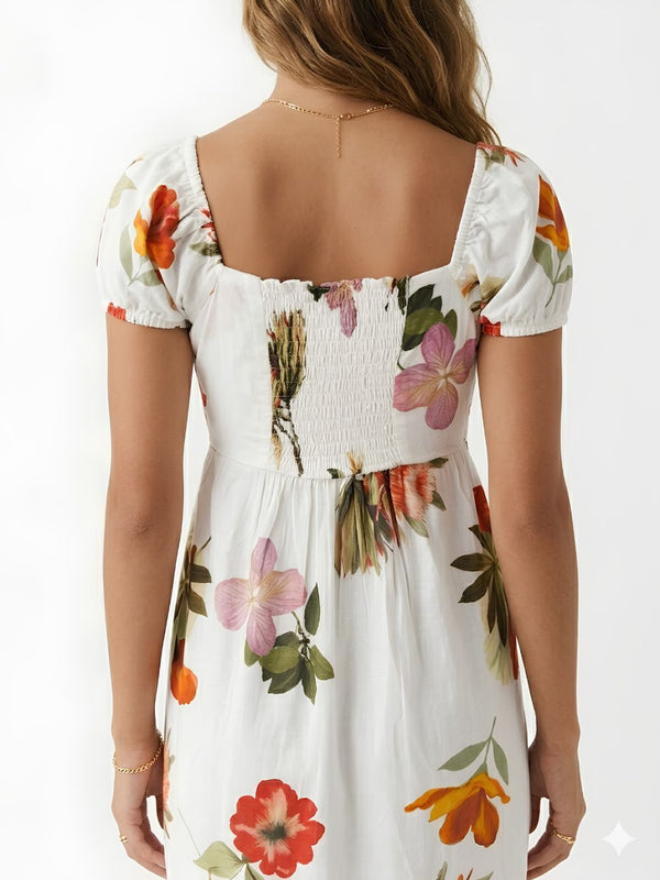Serene Printed Off - Shoulder Mini Dress