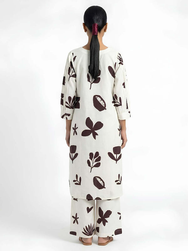 Shadow Printed Kurta Set(Set of 2)