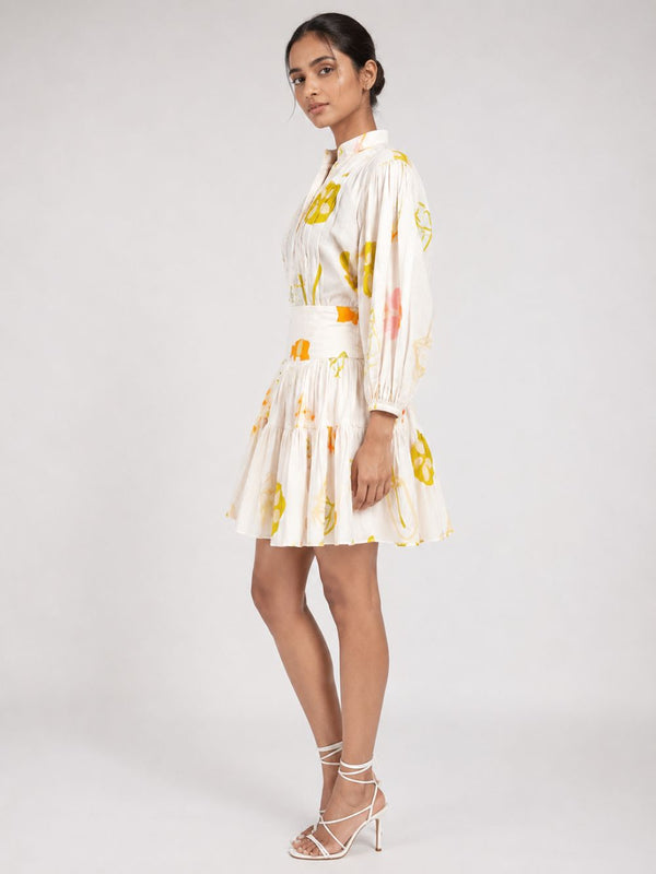 Tropical Printed Mini Skirt Set ( Set of 2)