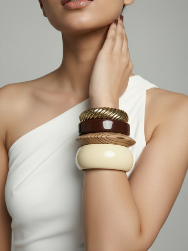 The Choco Bangle Stack (Set of 4)