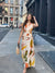 Ivy Printed Pleated Maxi Dress