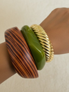 The Olive Bangle Stack (Set of 3)