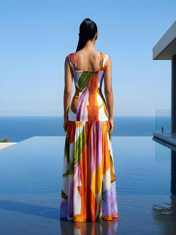 Tropica Printed Pleated Dress