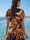 Nero Printed Pleated Maxi Dress