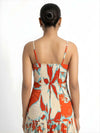 Tuscan Printed Strappy Maxi Dress