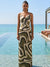 Echo Printed V-Neck Dress