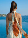 Love Printed Halter Neck Dress