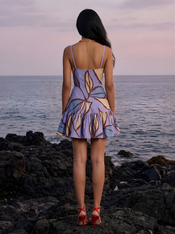 Floret Printed Mini Dress