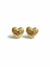 Carved heart studs