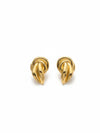 Gold Knotted Earrings