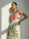 Palm Printed Strappy Dress