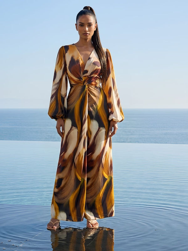Wild Printed Maxi Dress