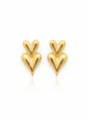 Gold Heart Danglers