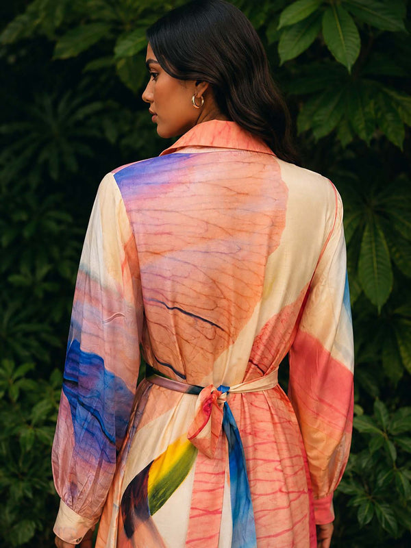 Zephyr Printed Shirt Dress