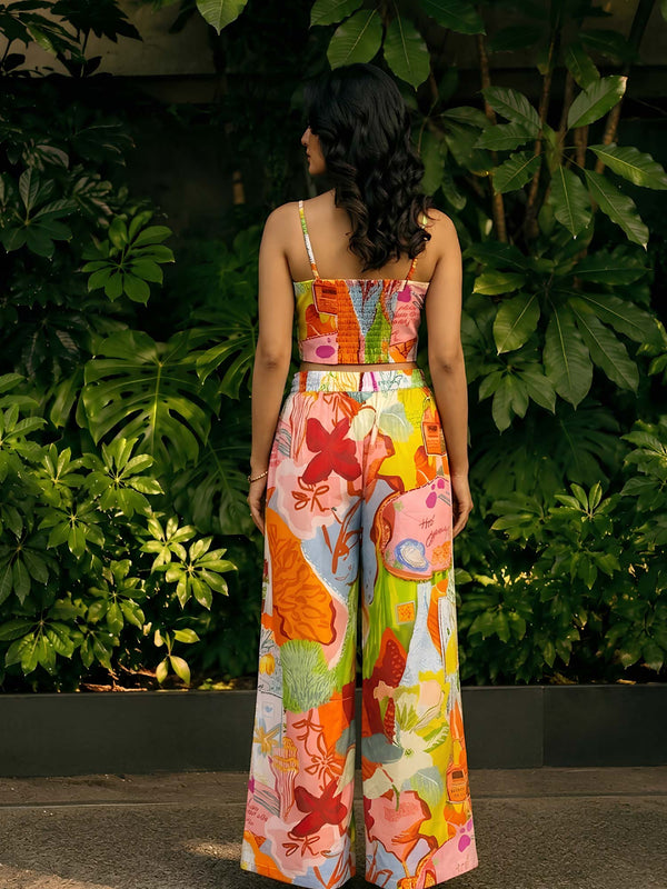 Roma Printed Co-ord Set(Set of 2)