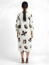 Shadow Printed Midi Dress