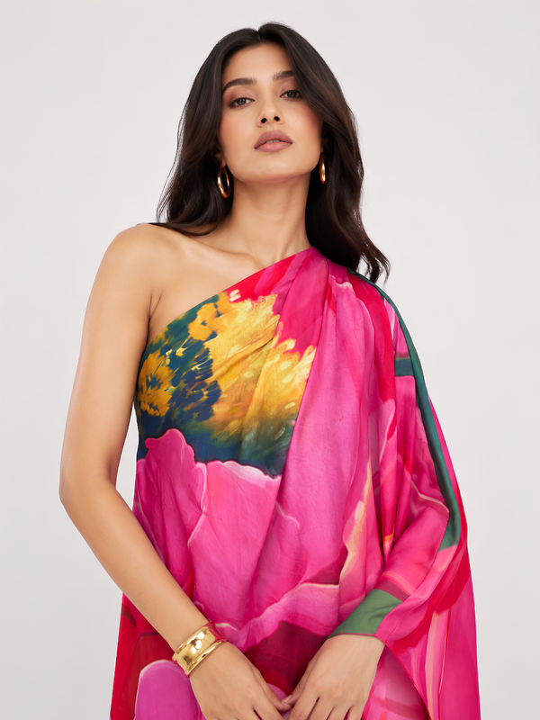 Caspia Printed Kaftan Dress