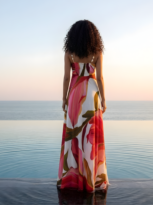 Rosa Pleated Maxi Dress