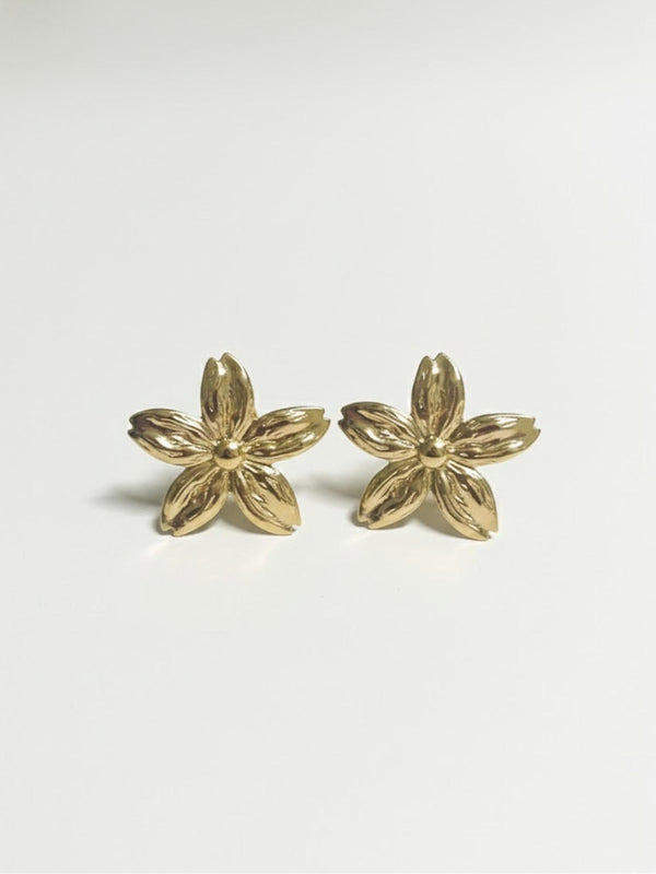 Textured Flower Studs