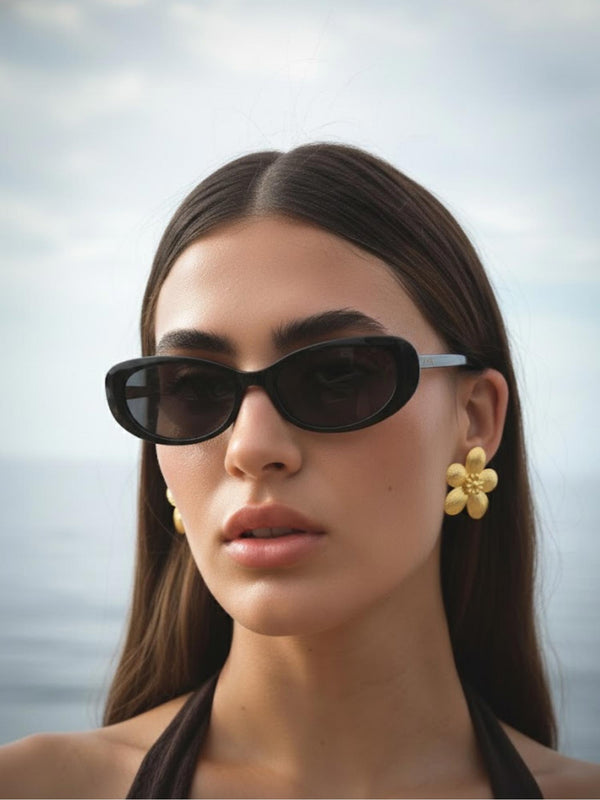 Round Petal Flower Studs