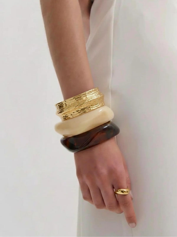 The Milky Bangle Stack (Set of 3)