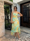 Junia Printed Asymmetrical Dress