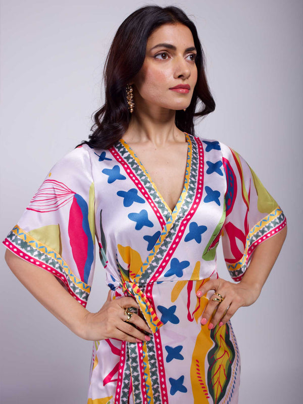 Florence Printed Wrap Dress