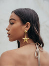 Gold Starfish Dangler Earrings