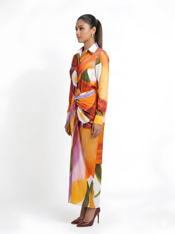 Tropica Printed Wraped Skirt Set (Set of 2)