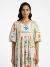 Flower Printed Tiered Dress