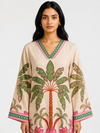 Palm Printed Kurta