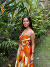 Fall Printed Strappy Dress