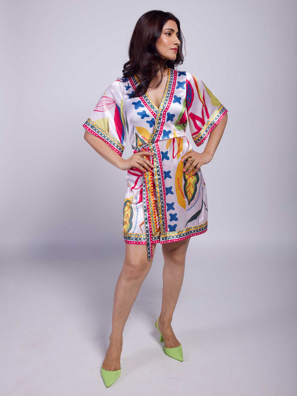 Florence Printed Wrap Dress