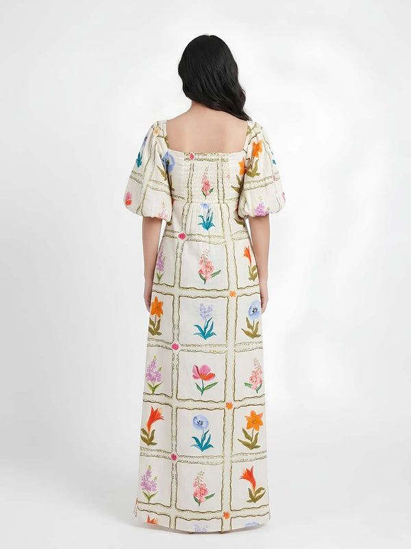 Flower Printed Maxi Dress