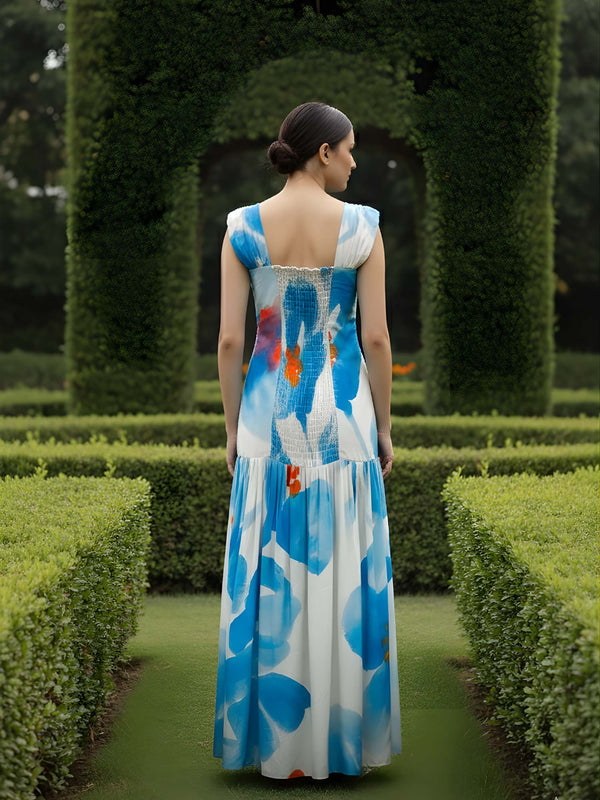 Skyla Printed Pleated dress